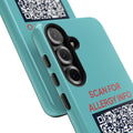 Scan for Allergy Info Phone Case | QR Code Medical ID Tough Case
