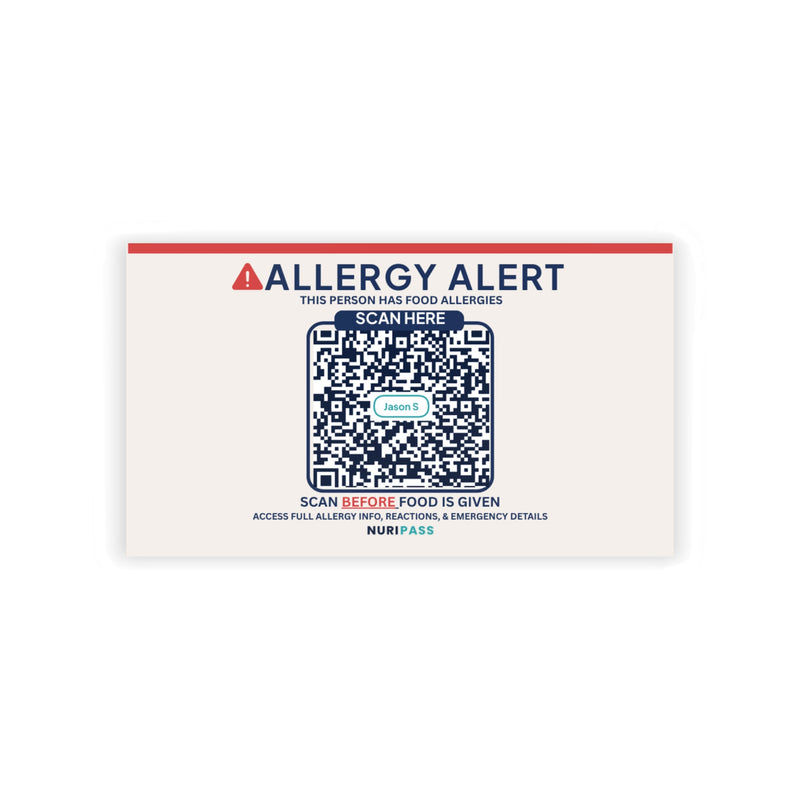 Allergy Alert Cards