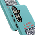 Scan for Allergy Info Phone Case | QR Code Medical ID Tough Case