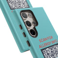 Scan for Allergy Info Phone Case | QR Code Medical ID Tough Case