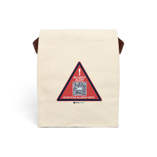 Allergy Alert Canvas Lunch Bag