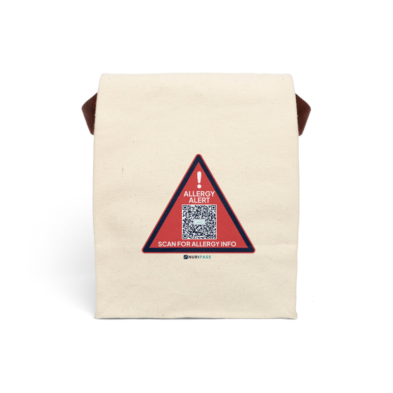 Allergy Alert Canvas Lunch Bag