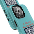 Scan for Allergy Info Phone Case | QR Code Medical ID Tough Case