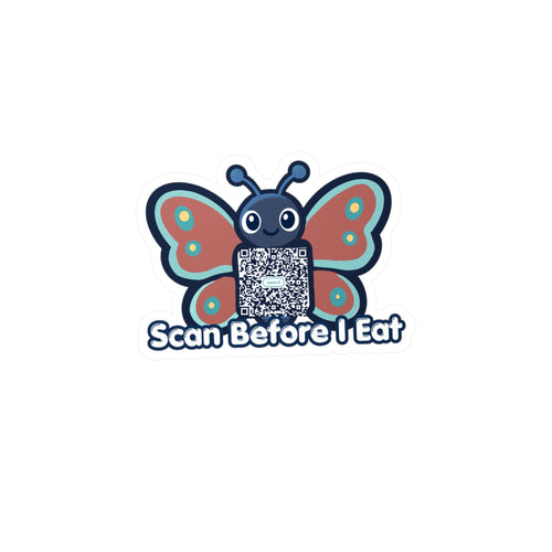 Allergy Alert Sticker - Butterfly