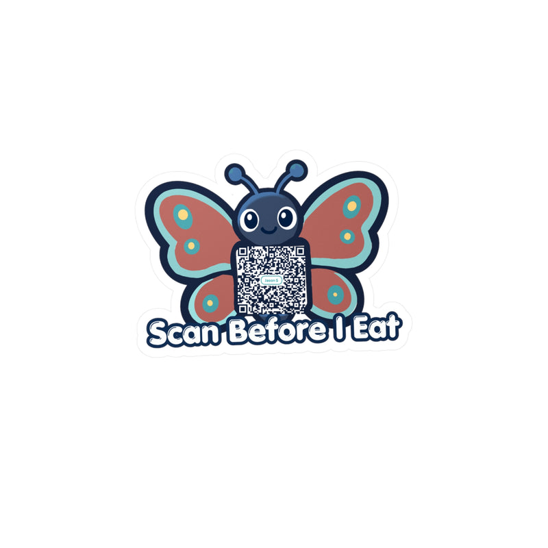 Allergy Alert Sticker - Butterfly