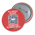 Allergy Alert Button Pin
