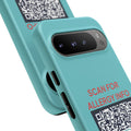 Scan for Allergy Info Phone Case | QR Code Medical ID Tough Case