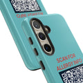Scan for Allergy Info Phone Case | QR Code Medical ID Tough Case