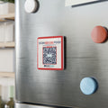 Porcelain Allergy Alert Fridge Magnet