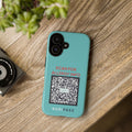 Scan for Allergy Info Phone Case | QR Code Medical ID Tough Case