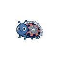 Allergy Alert Sticker - Ladybug