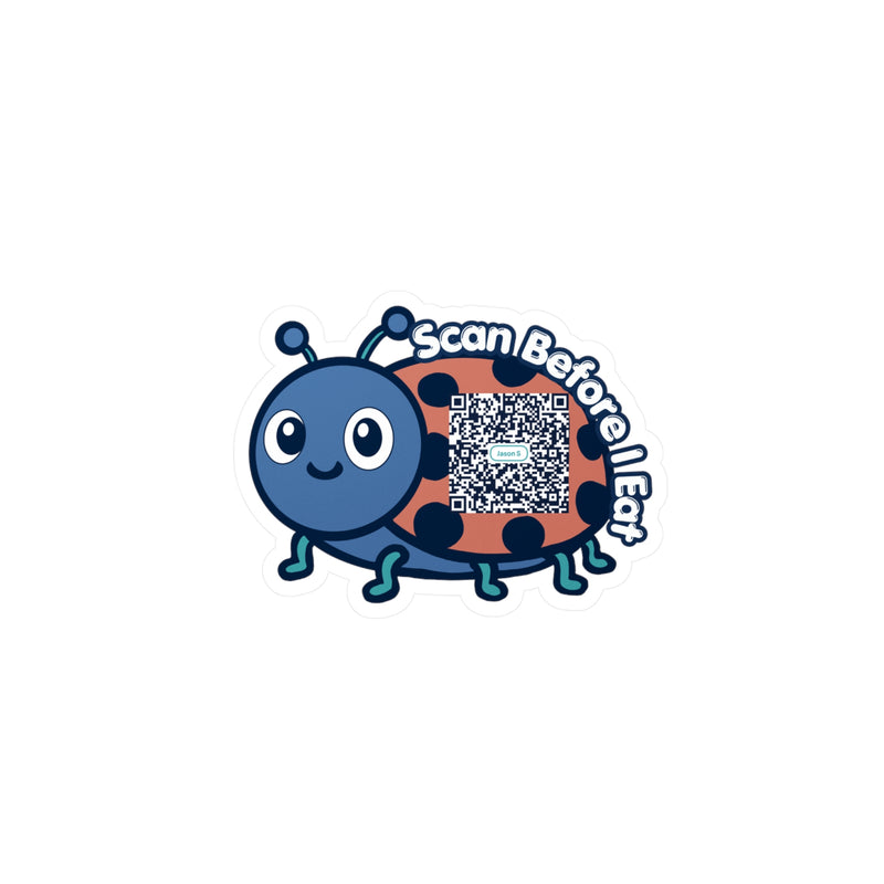 Allergy Alert Sticker - Ladybug