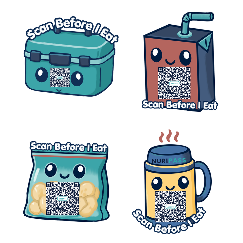 NuriPass Lunch Crew Sticker Pack